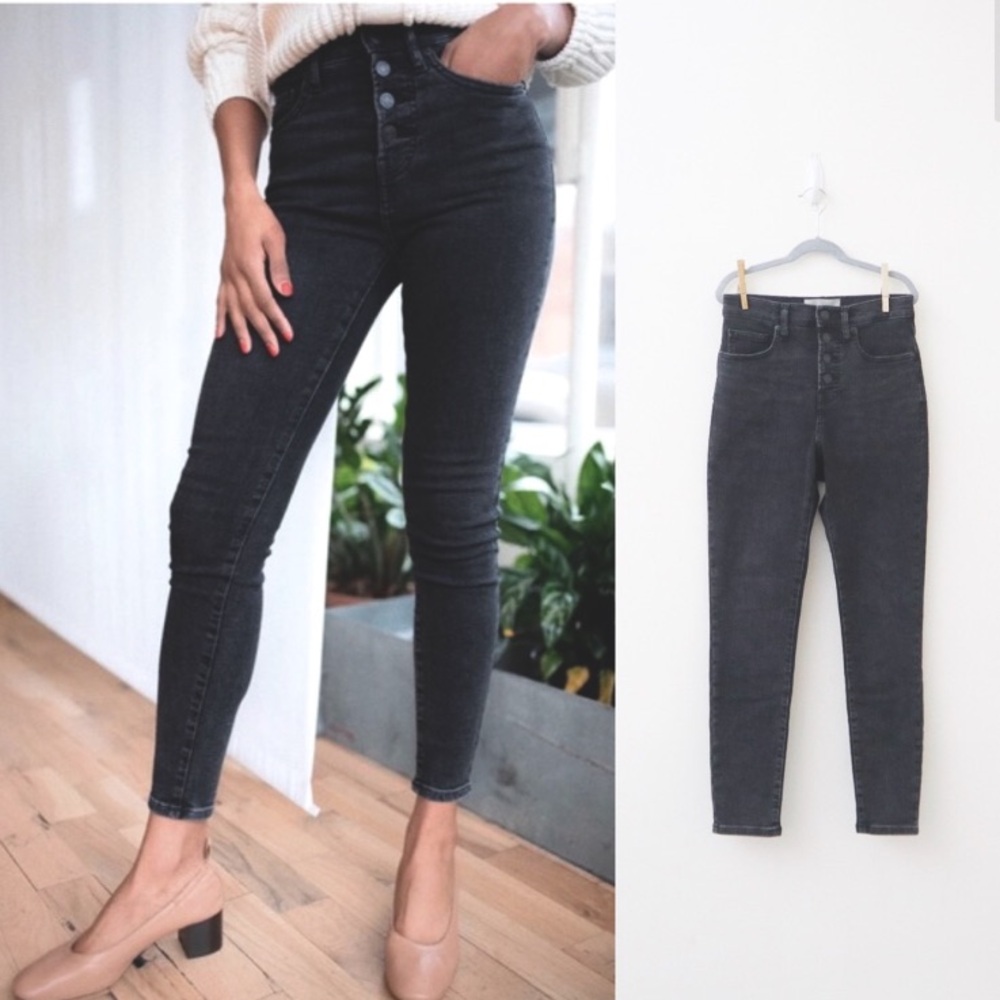 EVERLANE Jeans Size 28 The High Rise Ankle Button Fly Western